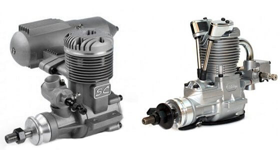 Model RC airplane engines comparison
